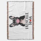 かわいいフランスのブルドッグ スローブランケット (正面縦)