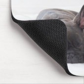 かわいいフランスのブルドッグ マウスパッド (コーナー)