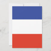 かわいいフランスのマンガ動物カスタムの誕生日パーティー 招待状 (裏面)