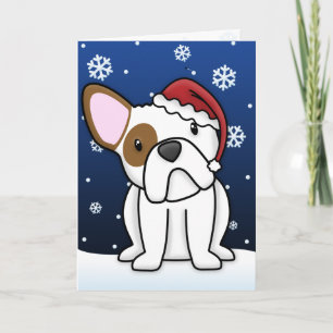 かわいいフランスの·ブルドッグ·クリスマス·カード シーズンカード