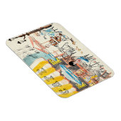 かわいいフランスカフェシーンスケッチ マグネット (右側)