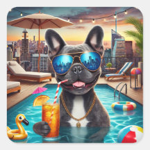 かわいいフランス人ステッカー