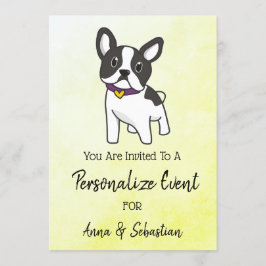 *~* かわいいフランス人 フレンチブルドッグ イベント招待 招待状