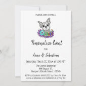 *～* かわいいフランス人 フレンチブルドッグ イベント招待 招待状 (裏面)