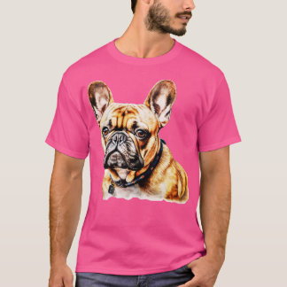 かわいいフランス犬 Tシャツ