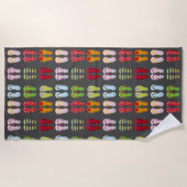 かわいいフリップフロップサンダルビーチシューズビーチスタイル ビーチタオル (正面)