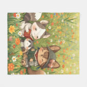 かわいいフリースブランケット フリースブランケット (正面(横))