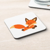 かわいいフリート漫画キツネコースターセット コースター (左側)
