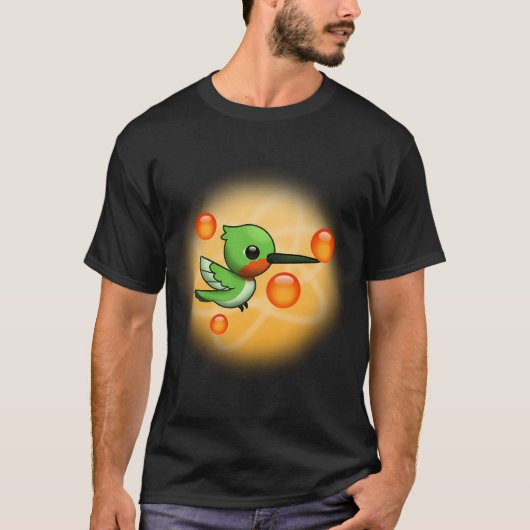 かわいいフルティガー ハチドリ Tシャツ (正面)