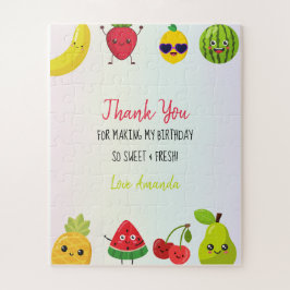 かわいいフルーツありがとう最初の誕生日パーティギフト ジグソーパズル