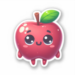 かわいいフルーツかわいいリンゴ シール