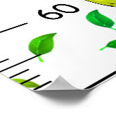 かわいいフルーツかわいい成長表 ポスター (角)