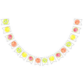 かわいいフルーツの子供の誕生日の旗布の旗 バンティングフラッグ