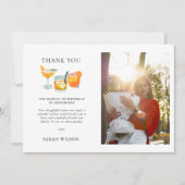 かわいいフルーツカクテルフォト誕生日カード シーズンカード (正面)