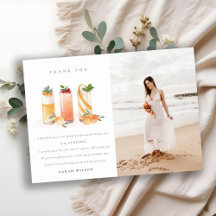 かわいいフルーツカクテル ブラッシュ オレンジ 誕生日