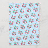 かわいいフルーツカスタムブライダルベビーシャワーウェディングパーティー メニュー (裏面)