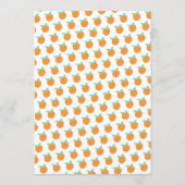 かわいいフルーツカスタムブライダルベビーシャワーウェディングパーティー メニュー (裏面)