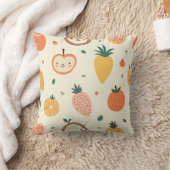 かわいいフルーツキャラクター柄クッション クッション (ブランケット)
