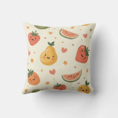 かわいいフルーツキャラクター柄クッション クッション (裏面)