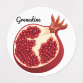 かわいいフルーツシールおもしろいデザインスクールラベル ラベル (デザイン1)