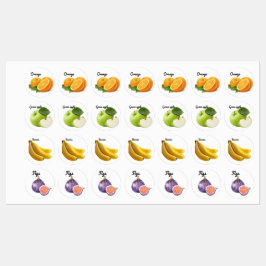 かわいいフルーツシールおもしろいデザインスクールラベル ラベル