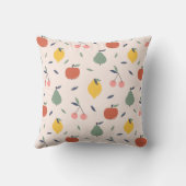 かわいいフルーツパターン クッション (裏面)