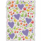 かわいいフルーツパターン シール (正面)