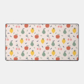 かわいいフルーツパターン デスクマット (正面)