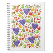 かわいいフルーツパターン ノートブック (正面)
