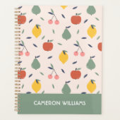 かわいいフルーツパターン プランナー手帳 (正面)