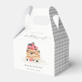 かわいいフルーツパンケーキ水彩任意の年齢誕生日 フェイバーボックス (裏面サイド)