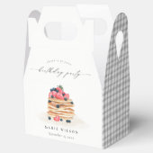 かわいいフルーツパンケーキ水彩任意の年齢誕生日 フェイバーボックス (オープン)