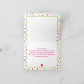 かわいいフルーツフルーツ2nd誕生日 サンキューカード (内部)