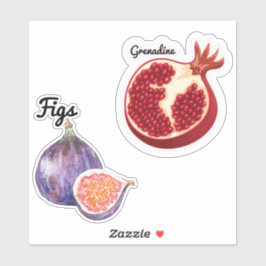 かわいいフルーツ大8" x 8"カスタムビニール切りステッカー シール