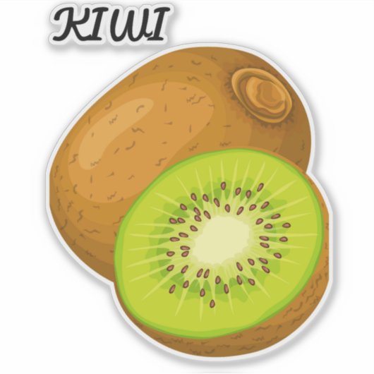 かわいいフルーツ大8" x 8"カスタムビニール切りステッカー シール (正面)