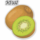 かわいいフルーツ大8" x 8"カスタムビニール切りステッカー シール (正面)