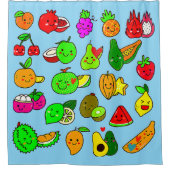 かわいいフルーツ！ シャワーカーテン (正面)