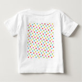 かわいいフルーティ2nd誕生日フルーツ ベビーTシャツ (裏面)