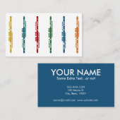 かわいいフルートのプレイヤーの名刺 名刺 (正面/裏面)