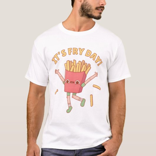 かわいいフレンチフライパン フライの日 Tシャツ (正面)