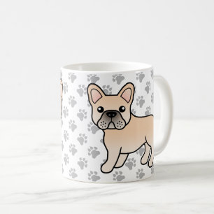 かわいいフレンチブルドッグのキャラクター コーヒーマグカップ