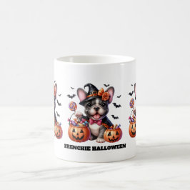 かわいいフレンチブルドッグのハロウィンキャンディウィッチ コーヒーマグカップ