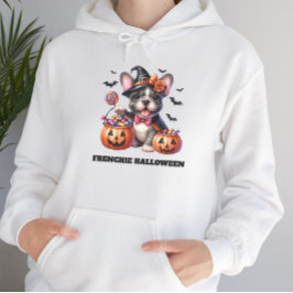 かわいいフレンチブルドッグのハロウィンキャンディウィッチ パーカ