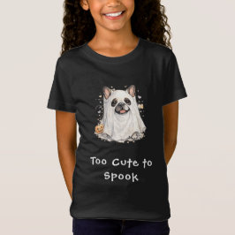 かわいいフレンチブルドッグのハロウィンゴースト Tシャツ