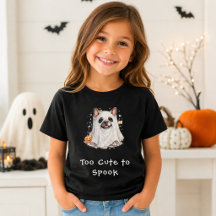 かわいいフレンチブルドッグのハロウィンゴースト