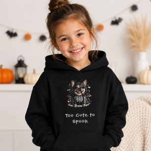かわいいフレンチブルドッグのハロウィーンスケルトン パーカ