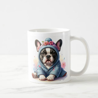 かわいいフレンチブルドッグの子犬マグカップ コーヒーマグカップ