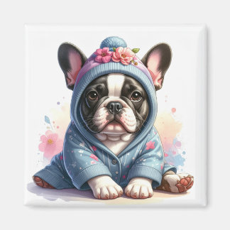 かわいいフレンチブルドッグの子犬マグネット マグネット