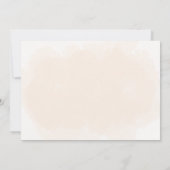 かわいいフレンチブルドッグの子犬 ブルームーンベイビーシャワー 招待状 (裏面)