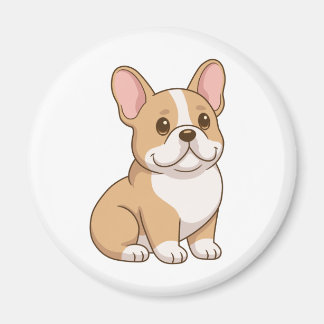かわいいフレンチブルドッグの子犬 マグネット